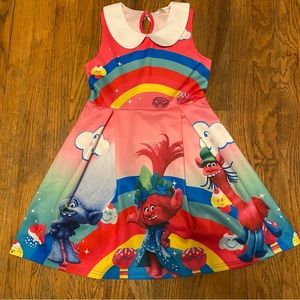 Trolls Poppy Girls Dress Size 130 (7/8 year old)